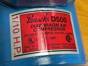 lot 248 image: Paasche Diaphram Air Compressor With Airbrush Set