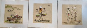 lot 142 image: 7 Unframed Art Prints