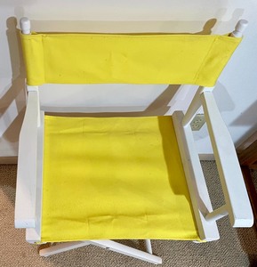 lot 134 image: Terrific Yellow Directors Chair