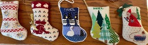 lot 198 image: 13 Needlepoint Ornaments