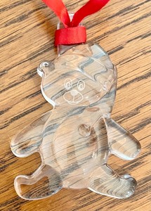 lot 369 image: Orrefors Teddybear Ornament