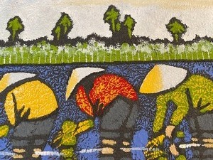 lot 384 image: Unframed Art