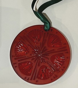 lot 399 image: 2005 Lalique Red Thistle Ornament