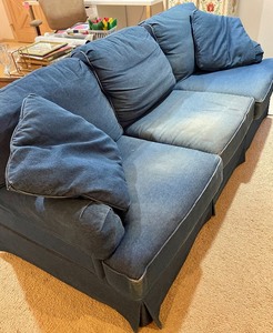 lot 484 image: Sherrill Denim Sofa Sleeper