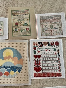 lot 546 image: Completed Needlepoint Projects