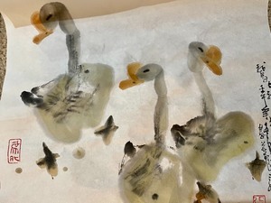 lot 520 image: Two Unframed Watercolors