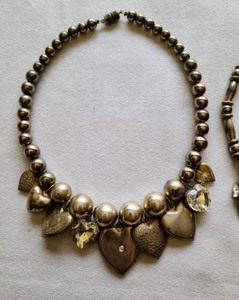 lot 280 image: Heart Lockets Necklaces and Bracelet