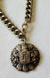 lot 284 image: Vintage Coat of Arms Necklace and Bracelet