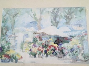 lot 312 image: Framed Scenic Watercolor