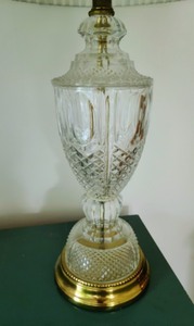 lot 318 image: Pair of Glass Table Lamps