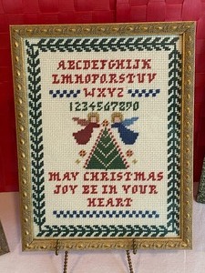 lot 86 image: Three Wonderful Christmas Themed Framed Samplers