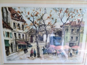 lot 347 image: Framed Print by Charles Moudin