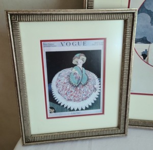 lot 356 image: Framed Vogue Magazine Prints