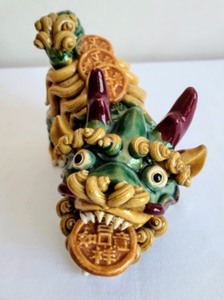 lot 455 image: Colorful Foo Dog