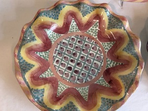 lot 61 image: (3) Mackenzie Childs Platters