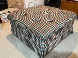 lot 416 image: Rolling Padded Hassock by Sherrill