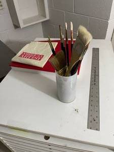 lot 421 image: 15 Shelf Artists Storage Unit Paper Storage Drafting Cabinet