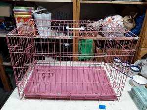 lot 10 image: Pink Cage 29-12 Long X 20-12 Tall X 17-12 Wide