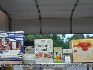 lot 42 image: Lot Of Assorted Cook Books Including Americas Test Kitchen 600 Recipe Book, Correlle Bowls, Punch Set, Scale, Pineapple Corer
