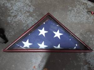 lot 50 image: Framed Memorial Flag Art