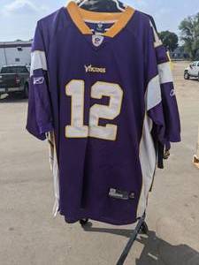 lot 415 image: Skol Minnesota Vikings Purple Reebok Harvin 12 Jersey