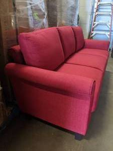 lot 172 image: Beautiful New Red Sofa