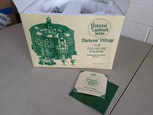 lot 102 image: Historical Landmark Series Dickens Village The Old Globe Theater