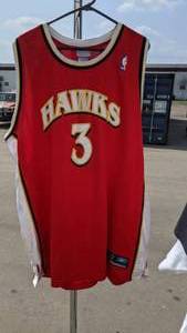lot 409 image: Atlanta Hawks NBA Abdur-Rahim 3 Jersey