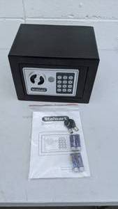 lot 22 image: Stalwart Electronic Deluxe Digital Steel Safe in Black