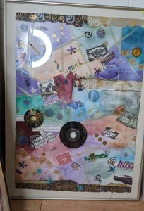 lot 32 image: Beautiful Hand-Painted Nostalgic Collage Lot 22