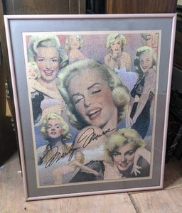 lot 34 image: Marilyn Monroe Puzzle Art