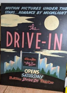 lot 35 image: Vintage Drive-In Movie Sign