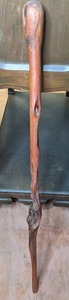 lot 36 image: Vintage Knotted Wood Walking Stick Lot 14