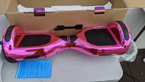 lot 19 image: GlareWheel 36V Hoverboard - Chrome Pink