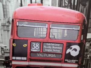 lot 76 image: Framed Art - IKEA VILSHULT - Picture, London Double Decker Bus
