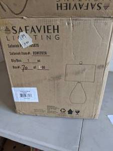 lot 236 image: Safavieh Charmer Lamp (w Shade) in Original Packaging