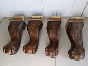 lot 237 image: Set of (4) Ball & Claw Feet