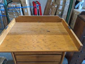 lot 247 image: Beautiful Vintage Dresser With Baby Changing Station