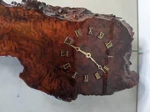 lot 205 image: Burl Wood Clock