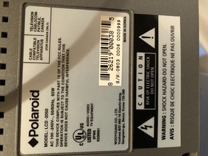 lot 31 image: Polaroid 20in LCD TV