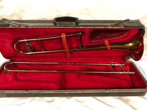 lot 16 image: King Trombone in case