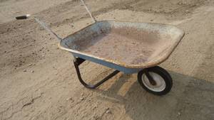 Steel wheelbarrow