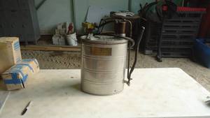 Vintage 5 gallon firepump backpack
