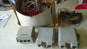 Misc phone wire and repair boxes