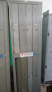 One bank of 8 lockers