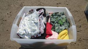 Tote of Misc Material