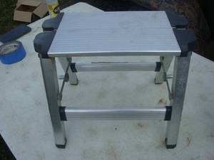 RV cord, 20 revolution sewer hose (new), 1 step ladder