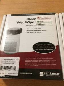 Lot Of 2 San Jamar WD1010BKSS Kleen Keeper Wet Wipe Dispensers - New In Box