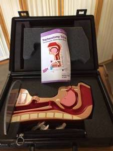 MSRP $500 Tracheostomy Observation Model T.O.M&nbspAnatomical Model For Use In Tracheostomy Education &amp Nasogastric Tube Placement  Great Condition With Extras