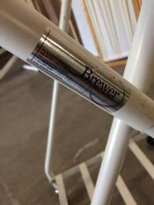 Brewer Laundry Hamper and Anthony Welded 6-Cylinder Medical Stand
